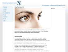 Tablet Screenshot of blepharoplastik.org